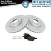 Performance Brake Rotor Drilled Slotted & Ceramic Pad Front Kit