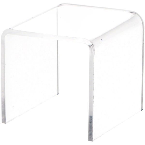 Plymor Clear Acrylic Square Display Riser, 2" H x 2" W x 2" D (3/32" thick) (24 Pack)