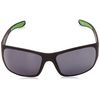 IRONMAN Men's Flex Sunglasses Wrap, Matte Black Rubberized, 62 mm