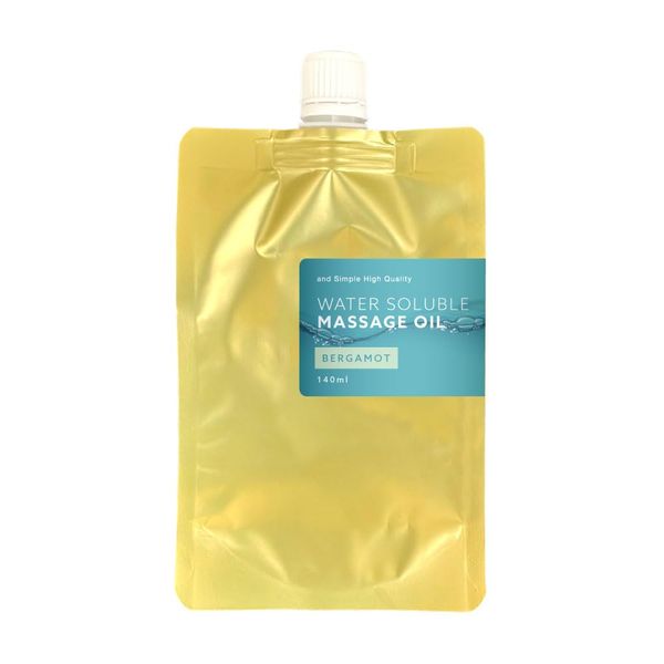 &SH Water Soluble Massage Oil, 140ml Refill, Bergamot/Body Oil, Moisturizing, Beauty Salt, Good Scent, Aroma