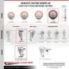 Service Caster Brand Replacement Caster for Genie Caster 57735GT