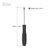 sourcing map Mini Slotted Screwdriver, 3.0mm Flat Head with Non-Slip Handle for Small Appliances, 2 Pcs