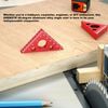 GREBSTK Triangle Ruler 45&90 Degree Triangle Angle Ruler Carpentry Squares Measuring Tool for Woodworking