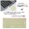 PLUS 428-853 Jibuniro Thin Mini Wireless Keyboard Green TW-KB002