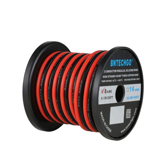Silicone Wire, 16AWG, Ultra Flexible, 2-Conductor