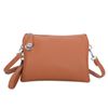 LeahWard Small Cross Body Bag Phone Bag Pattern Strap (Brown)