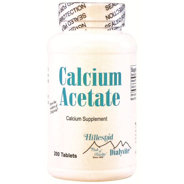 Dialyvite Calcium Acetate - 200 Tablets