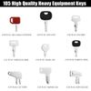 105x Master Keys Set Heavy Equipment Ignition Keys Fits Many Models USA