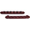 Action Two Piece 6 Cue Wall Rack with Clips - Wine