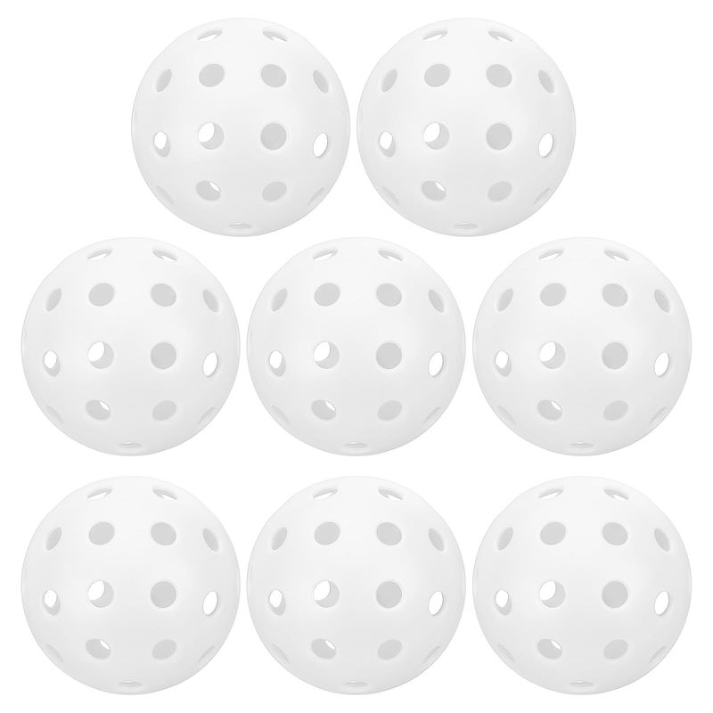 GoldPig Outdoor Pickleball Balls 40 Holes Pickleballs, 6 Pack Durable