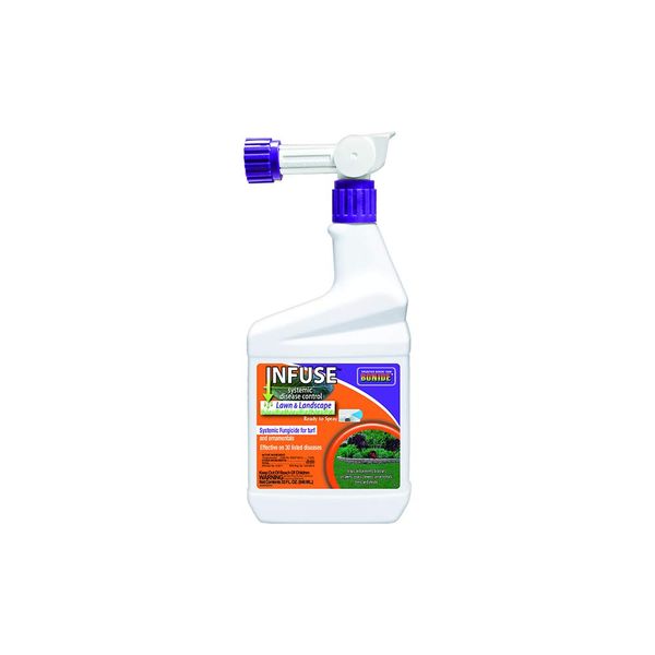 Bonide 150 Infuse Lawn and Landscape Systemic Disease Control Ready to Spray Fungicide, 32 oz, Clear