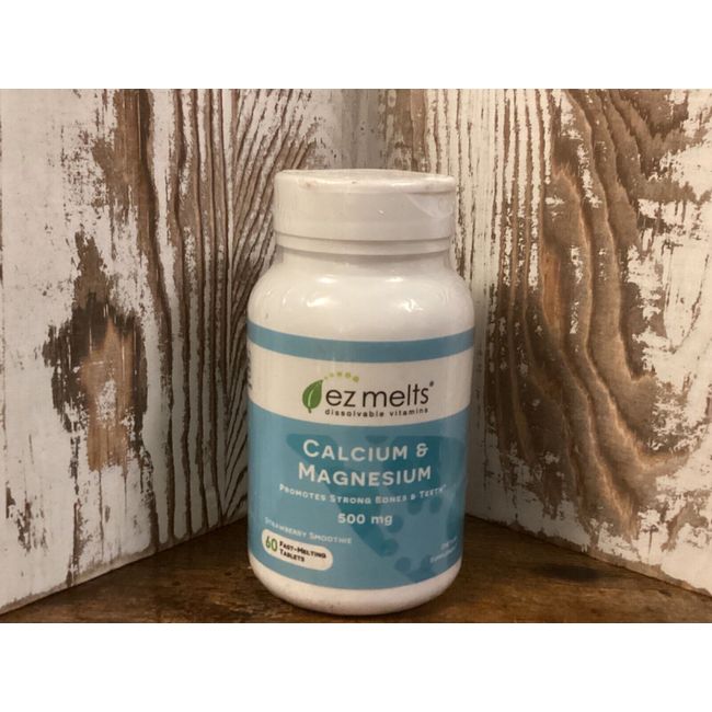 EZ Melts Calcium Plus with Vegan D3 and Magnesium, 500 mg,* Exp: 5/24*