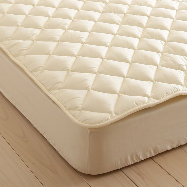 Bed Pad for Nursing Care, 32.7 x 75.8 inches (83 x 191 cm), 35.8 x 75.8 inches (91 x 191 cm), Antibacterial, Odor Resistant, Washable, Made in Japan, Fill Care, Teijin, Lightweight, 8468, Ivory 91 x 191 [2418989] Single