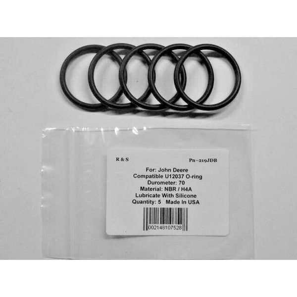 5 Compatible John Deere U12037 O-rings / R&S 219JDB / H4A Material
