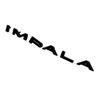 2Pc 1964 64 Impala Quarter Panel Emblems 3D Badge Letters Nameplate Replacement for Impala (Gloss Black)