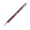 Lanier Pens Slimline Twist Pen - Rhodium - Brown Box Elder