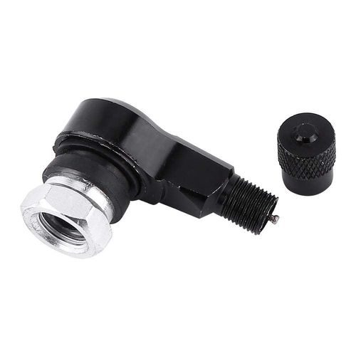 90 Degree Angled Tire Valve Valve Stems Cover Adapter for Car Motorcycle Bike Scooter (Black)