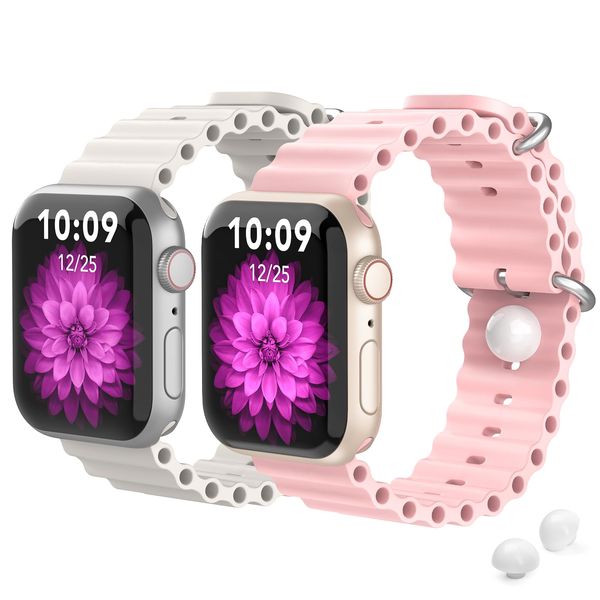 SZSTYYP Motion Sickness Bands Compatible with Apple Watch Band 40mm 41mm 38mm 42mm 44mm 45mm 49mm Women Men Soft Silicone Sickness Wristbands Compatible with Apple Watch Band