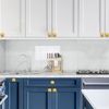 JOY DECOR 10 Pack Kitchen Cabinet Knobs Solid Drawer Knobs Dresser Knobs 1-1/4 Inch Drawer Pulls Brushed Brass Cabinet Hardware for Dresser Drawers