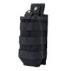 ROCOTACTICAL Tactical Radio Pouch, 1000D Nylon Tactical Molle Radio Pouch Holster Compatible with 5.11 Bags/Packs (Black)