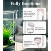 Clscea Aquarium Acrylic CO2 Diffuser, S-Hook CO2 Atomizer Bubble Counter with Replaceable Disc and Quick-Plug for Aquarium Plant Tank, 20cm (S)