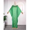 HD Damen Kaftan Formales Abendkleid, grün, Einheitsgröße