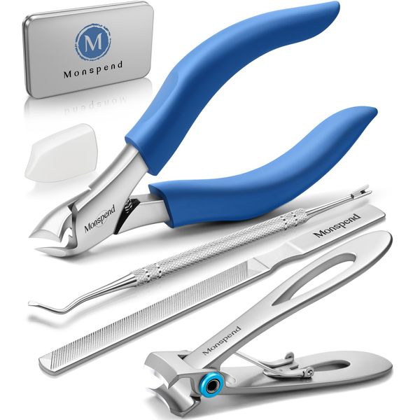 Monspend Nail Clippers, Dermatologist Supervision, Nail Clipper, High Quality, For Both Hands and Feets, Popular in Japan, Suitable for Various Nails, Thick Nails, Deformed Nails, Intruded Nails,