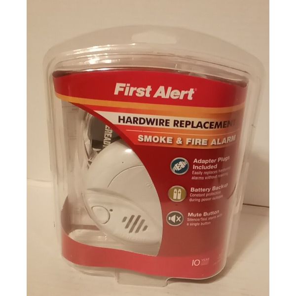 First Alert smoking fire alarm Hardwired Replacement.