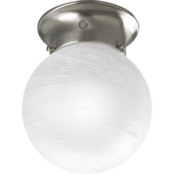 Progress Lighting P3401-09 Lighting Accessory, 6-Inch Diameter x 7-1/4-Inch Height, Brushed Nickel