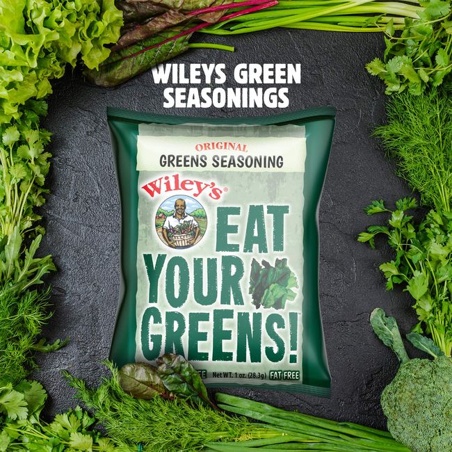 GREENS Seasoning Mix Fresh Success and Wileys, Collards Kale Turnips Mustard