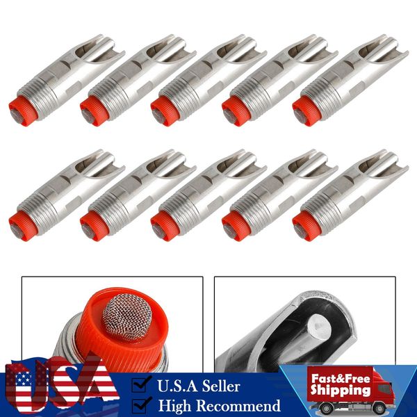 10Pcs Stainless Steel Drinker Waterer Tools 1/2" NPT Thread Pig Hog Automatic