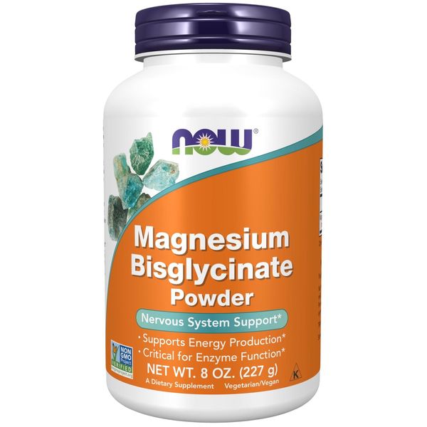 Magnesium Bisglycinate Powder Supplement for Nervous System Support 8oz