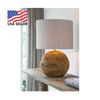 Solid Teak Wood Table Lamp Model Strada by Light & Living New Factory Sealed