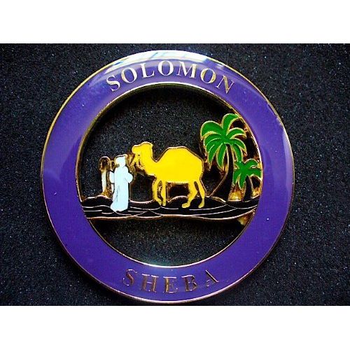 FG081 Equinox MR Masonic Solomon Queen of Shiba [Heavy Alloy Metal Emblem]