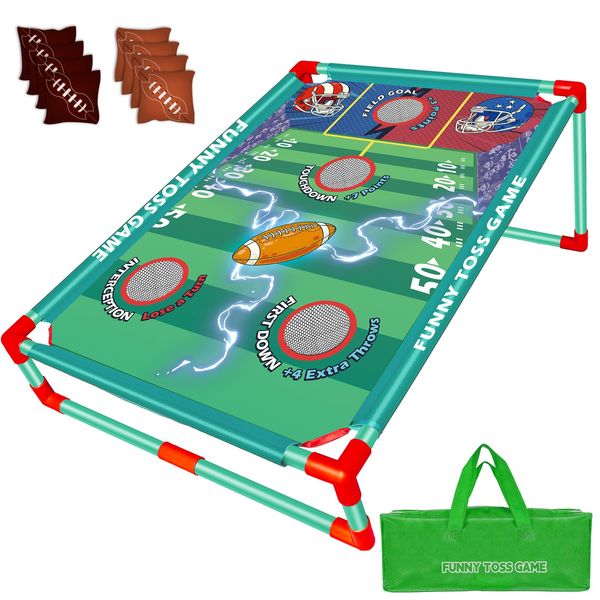 Bean Bag Toss Game for Kids, Outside Toys for 3 4 5 6 7 8+Years Old Boys and Girls, Outdoor Game for Kids, Ideal Birthday for 3-8 Years Old. Family Party Game Outdoor Activities