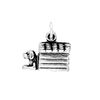 jewellerybox Sterling Silver Doghouse Kennel Charm