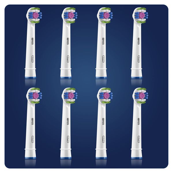 Oral-B 3D White Replacement Heads with Cleanmaximiser Technology