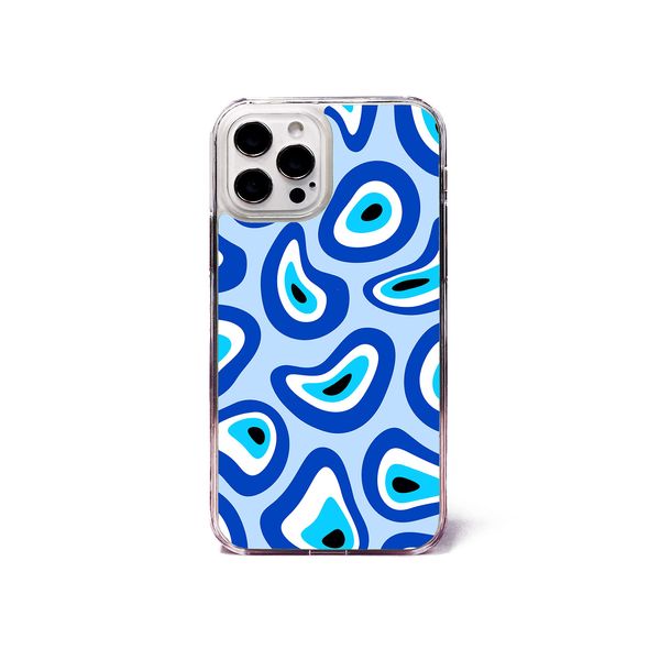 Turkish Evil Eye Abstract Pattern Phone Case/Cover Compatible with (Plastic, iPhone 14)