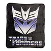 Transformers Hasbro Decepticon Symbol 80's Cartoon Printed Plush Throw Blanket