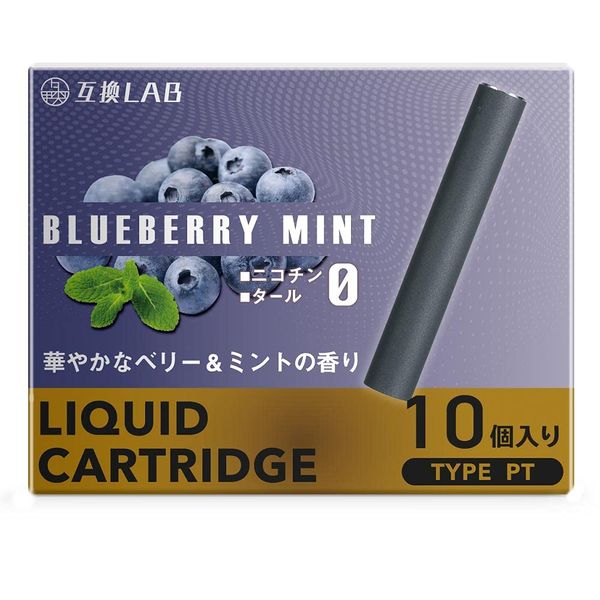 Ploom Tech Compatible Cartridges 10 Ploom Tech Compatible Cartridges 10 Pod LAB Compatible Lab Electronic Cigarettes Disposable Filled Menthol Mint (Blueberry Mint, Pack of 10)