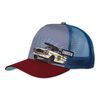 Coastal Low Car Grey/Wine HFT Trucker Cap, HFT-LowCar-Grey-#30322
