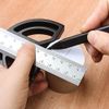 Umei Angle Ruler, Precision Universal Protractor, Industrial Marking Ruler, Movable Angle Ruler, Woodworking Special Angle Measuring Tool (21cm)