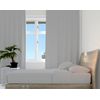 Hometex Microfibre Fitted Sheet - 4ft Double, Silver