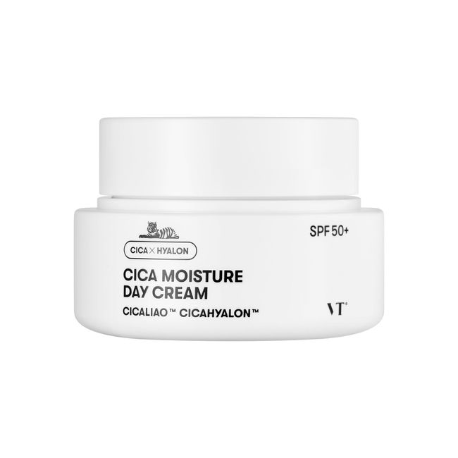 VTCOSMETICS VT CICA Moisture Day Cream Skin Care UV Care SPF 50+/PA++++ Sensitive Skin Dry Skin Makeup Base Moisturizing Gloss Korean Cosmetics