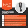 Ease Microfiber Thigh Highs with Moderate (20-30mmHg) Compression (Black, Small Short)