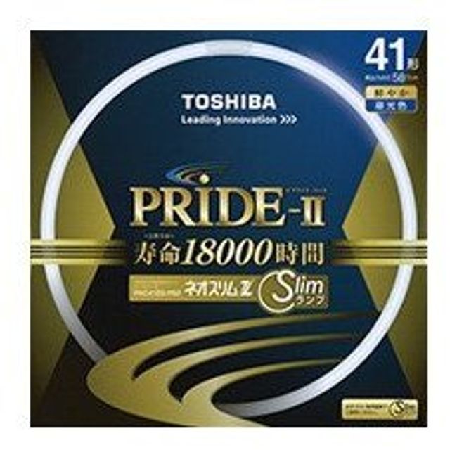 Toshiba Neo Slim Z PRIDE-II High Frequency Lighting Dedicated Fluorescent Lamp (Fluorescent Light), Circular Shape, 41 Shape, 3 Wavelength Daylight Color, Single Item, FHC41ED-PDZ