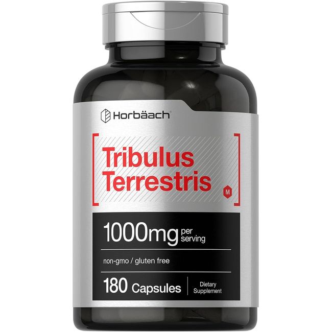 Tribulus Terrestris | 1000Mg | 180 Capsules | for Men and Women | Non-Gmo & Glut