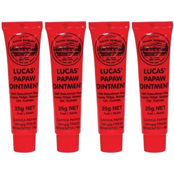 Lucas' Papaw Ointment 25g (4 Pack) | Imported Directly From Australia
