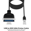 SABRENT Printer Cable USB to Parallel Adapter (1.8m), Parallel IEEE Printer Cable Adapter, Compatible with multiple operating systems (CB-CN36)