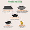 10-Piece Non-Stick Baking Pans Set - Carbon Steel Bakeware, Easy Clean